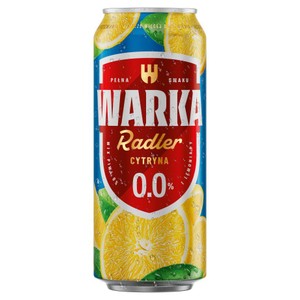 Bezalkoholowy napój piwny owocowy o smaku cytrynowym alk. 0,0% obj. Warka 500 ml