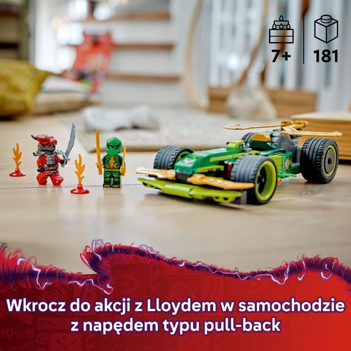 NINJAGO® Samochód wyścigowy Lloyda z napędem typu pull-back 71828 LEGO 1 sztuka