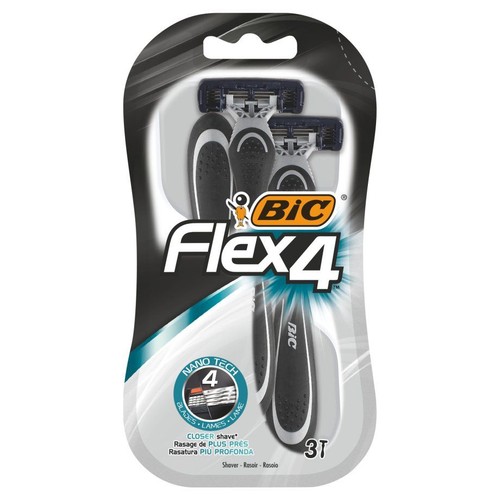 Flex4 Maszynki do golenia BIC 3 sztuki