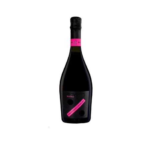 Wino bezalkoholowe włoskie musujące Spumante Rosso ZERO alk. 0,0% obj. Sgarzi 750 ml