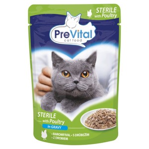 Karma mokra dla kota kurczak w sosie PreVital 100 g