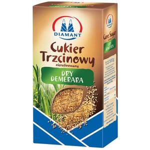 Cukier trzcinowy nierafinowany Diamant 500 g