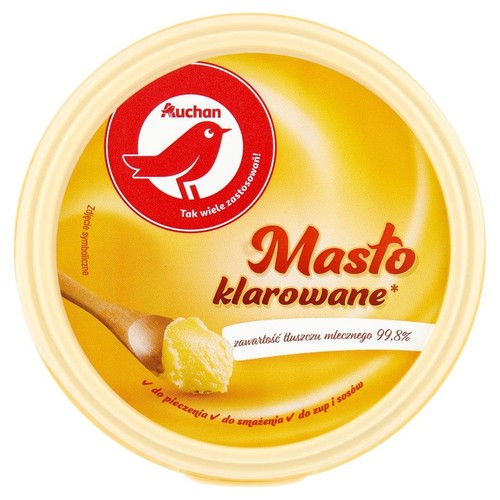 Masło klarowane 99,8% tłuszczu mlecznego Auchan 250 g