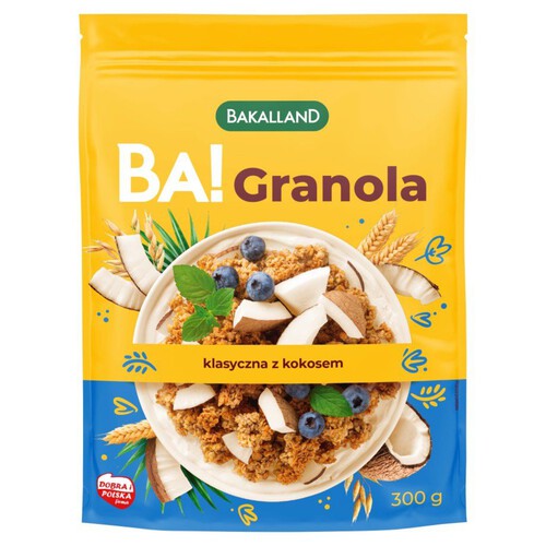 BA! Granola klasyczna z kokosem Bakalland 300 g