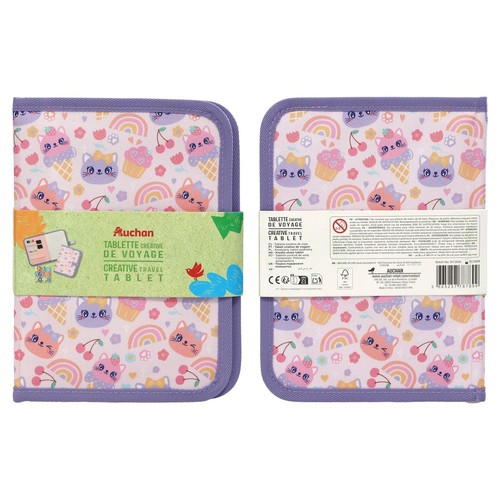 Kreatywny tablet podróżny w etui z akcesoriami Auchan 1 sztuka
