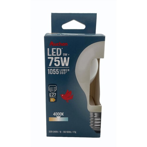 Żarówka LED E27 75W STANDARD ZIMNA Auchan 1 sztuka