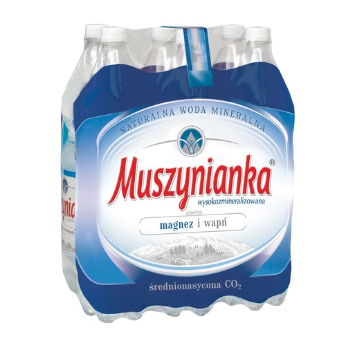Naturalna woda mineralna gazowana Muszynianka  6 x 1,5 l