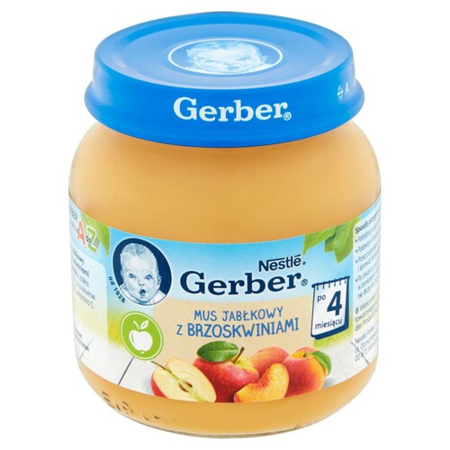 Mus jabłkowy z brzoskwiniami Gerber 125 g