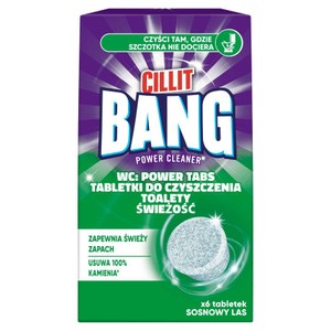 Tabletki do czyszczenia toalety Bang sosnowy las Cillit 6 sztuk