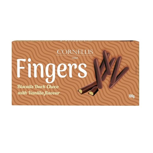 Fingers kruche paluszki w ciemnej czekoladzie Cornellis 100 g