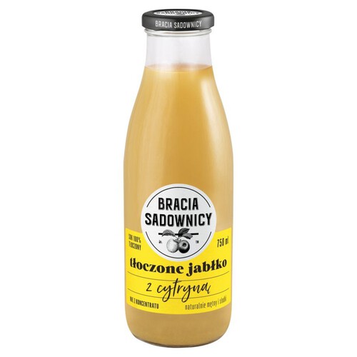 Tłoczone jabłko z cytryną sok Bracia Sadownicy 750 ml