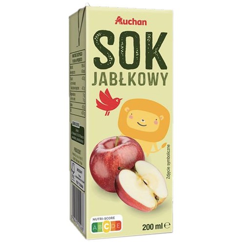 Sok jabłkowy Auchan 200 ml