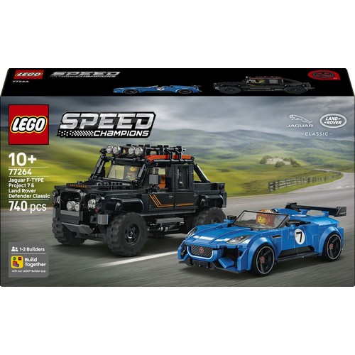 Speed Champions Jaguar Project 7 i Land Rover Defender 77264 LEGO 1 sztuka