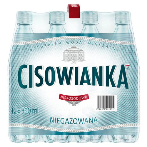 Woda mineralna niegazowana średniozmineralizowana Cisowianka 12 x 500 ml