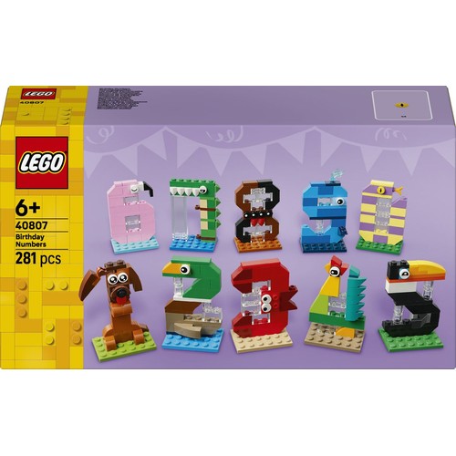 Urodzinowe cyferki 40807 LEGO 1 sztuka