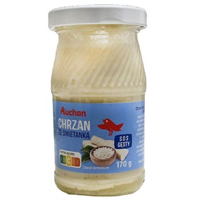 Chrzan ze śmietaną Auchan 165 g