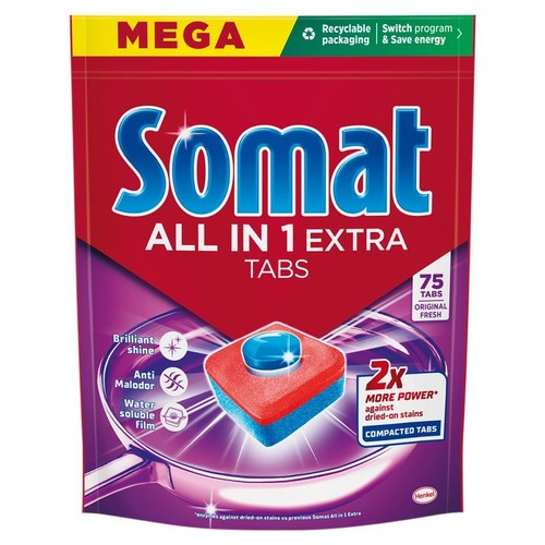 Tabletki do zmywarki All in 1 Extra Somat 75 tabletek