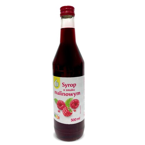 Syrop o smaku malinowym Auchan 500 ml