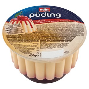 Puding waniliowy z sosem wiśniowym Müller 450 g