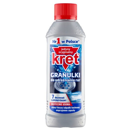 Granulki do udrożniania rur Kret 280 g