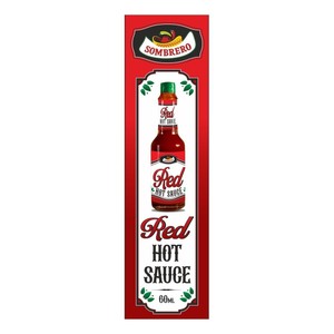 Red Hot Sauce sos chilli czerwony Sombrero 60 ml