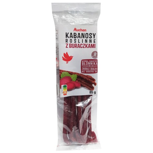 Kabanosy roślinne z buraczkami Auchan 85 g