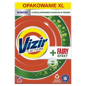 Platinum Proszek do prania XL  + Fairy Efekt 50 prań Vizir 2,75 kg