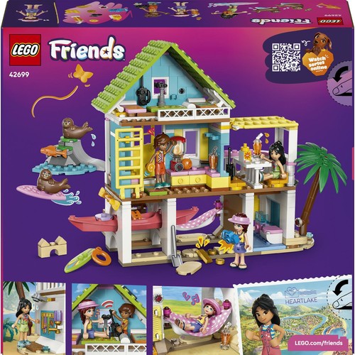 Zestaw konstrukcyjny Friends Domek na plaży z fokami 42699 LEGO 1 sztuka