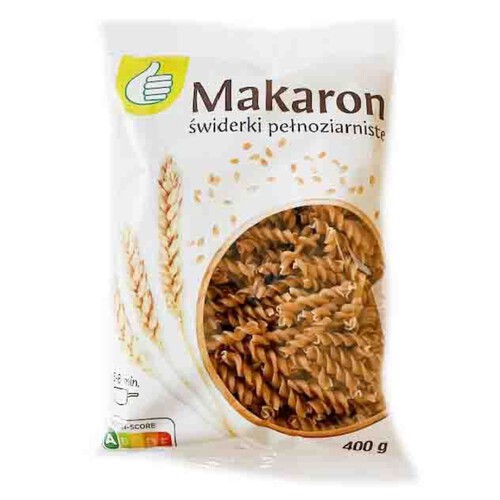 Makaron świderki pełnoziarnisty Auchan 400 g