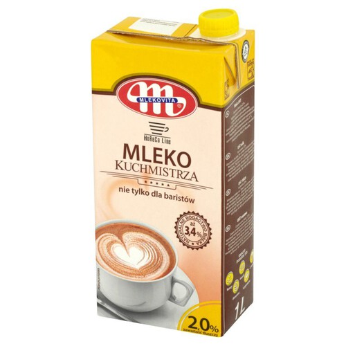 Mleko kuchmistrza UHT 2% Mlekovita 1 l