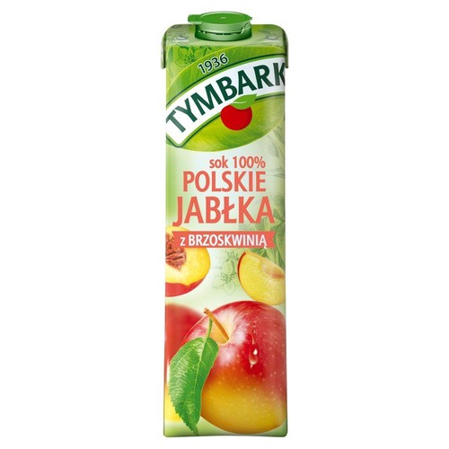 Sok z jabłek i brzoskwiń 100% Tymbark 1 l