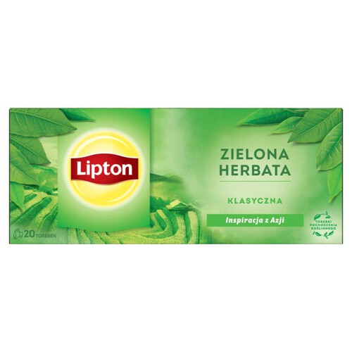 Herbata zielona klasyczna Lipton 20 torebek