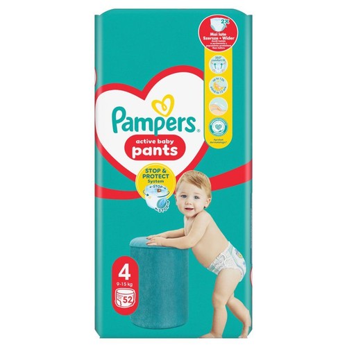Pieluchomajtki 4 9-15 kg Pampers 52 sztuki