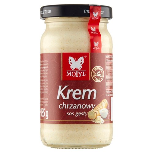 Krem chrzanowy: sos gęsty Motyl 185 g