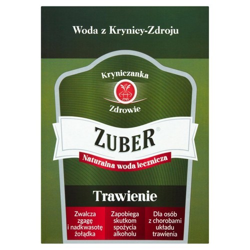 Naturalna woda lecznicza Zuber 3 l