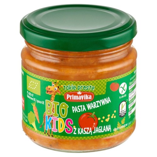 BIO Kids Pasta warzywna z kaszą jaglaną Primavika 160 g