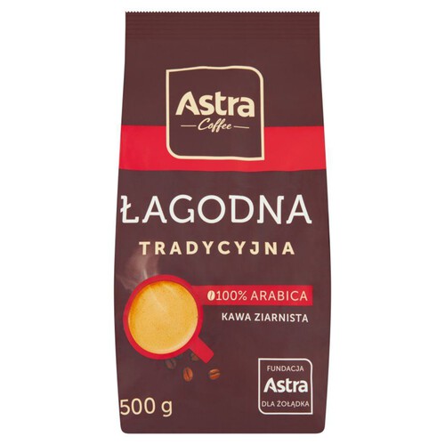 Kawa ziarnista łagodna tradycyjna Astra 500 g