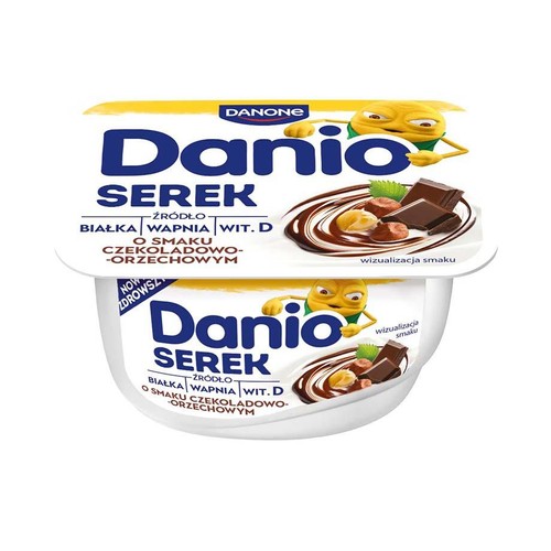 Danio serek czekoladowo orzechowy Danone 130 g