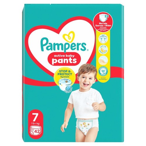 Pieluchomajtki Active baby 7 15+ kg Pampers 42 sztuki