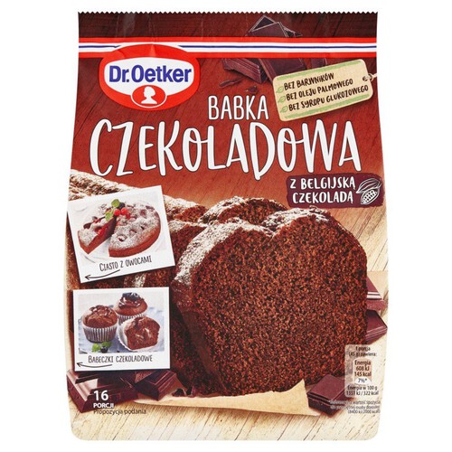 Babka czekoladowa z belgijską czekoladą Dr. Oetker 365 g