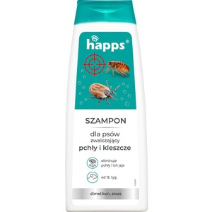 Szampon dla psów zwalczający pchły i kleszcze Happs 250 ml