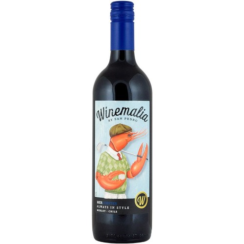 Wino chilijskie czerwone wytrawne Merlot alk. 13,0% obj. Winemalia 750 ml