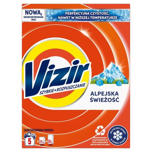 Proszek do prania Alpejska Świeżość Vizir 275 g