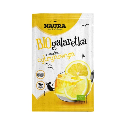 BIO Galaretka o smaku cytrynowym  Naura 38 g
