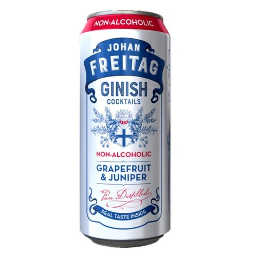 Drink bezalkoholowy na bazie ginu JOHAN FREITAG Free alk. 0,0% obj. LE COQ 500 ml