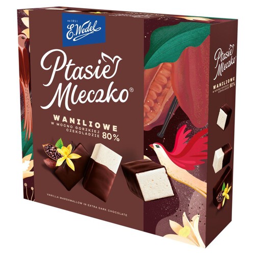 Ptasie mleczko waniliowe w gorzkiej czekoladzie Wedel 340 g