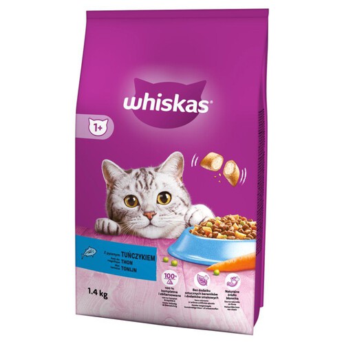 Karma sucha z tuńczykiem dla kota Whiskas 1,4 kg