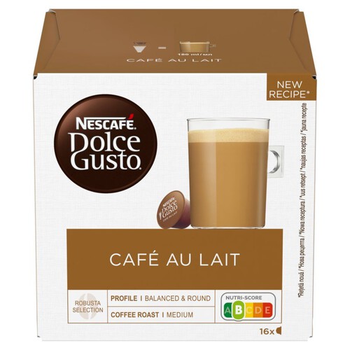 Dolce Gusto Cafe Au Lait kawa w kapsułkach Nescafé 16 kapsułek