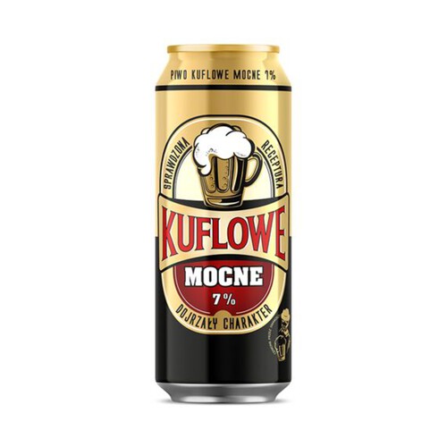 Piwo mocne alk.7.2% obj. Kuflowe 500 ml