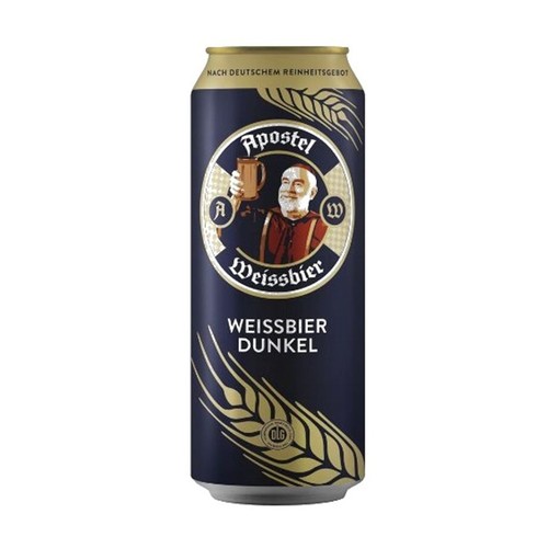 Piwo niemieckie ciemne pszeniczne Weissbier alk. 5,3% obj. Apostel  500 ml